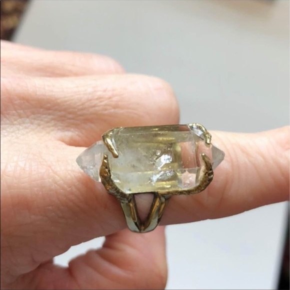 VINTAGE Spell Quartz Ring - Picture 2 of 4